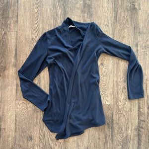 Hawthorn Cardigan Sweater Women’s Medium Navy Blue Long Open Shawl